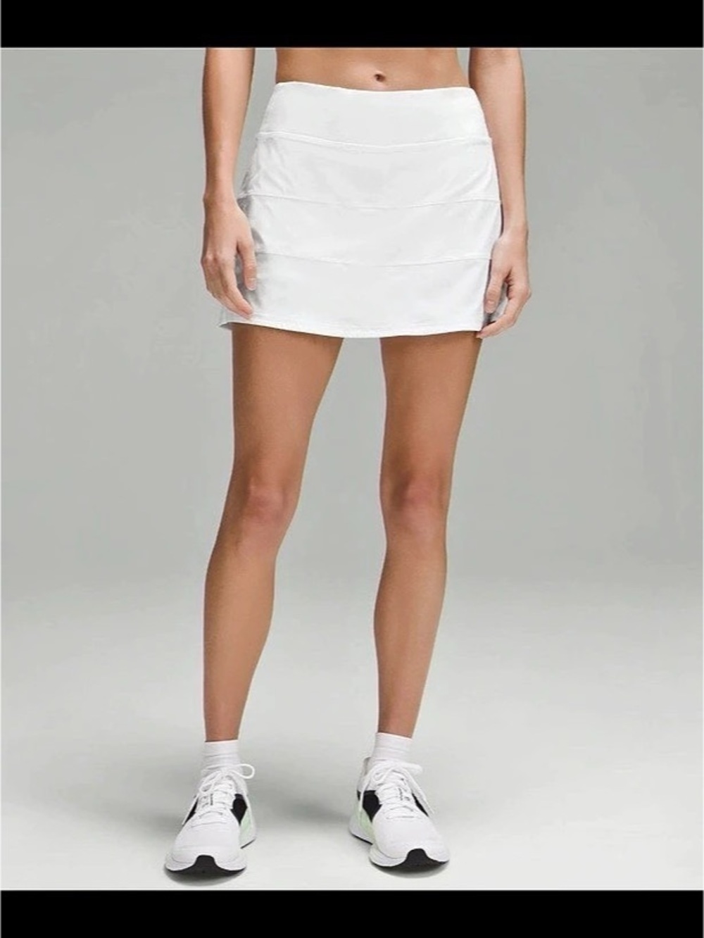 Lululemon Pace Rival Mid-Rise Skirt White